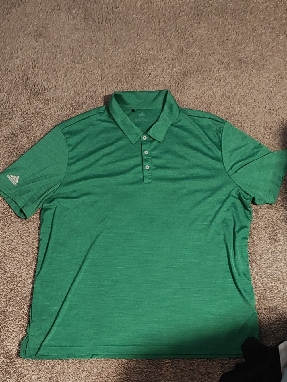 adidas Men’s Green Heather Golf Polo